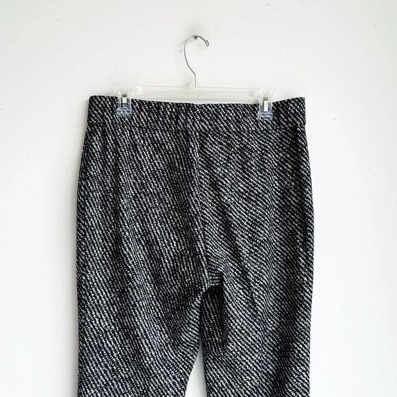 Carlisle New York Black White Textured Tweed Straight Leg Pants | Size 14 - Picture 4 of 5